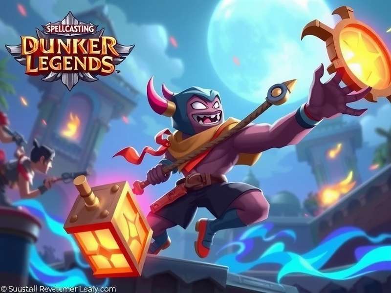 Spellcasting Dunker Legend - Casting Spells Mid-Air Spellcasting Dunker Legend Gameplay Screenshot